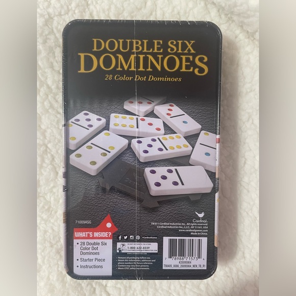 Double Six Dominoes Color Dot Dominoes Sets - Picture 2 of 2